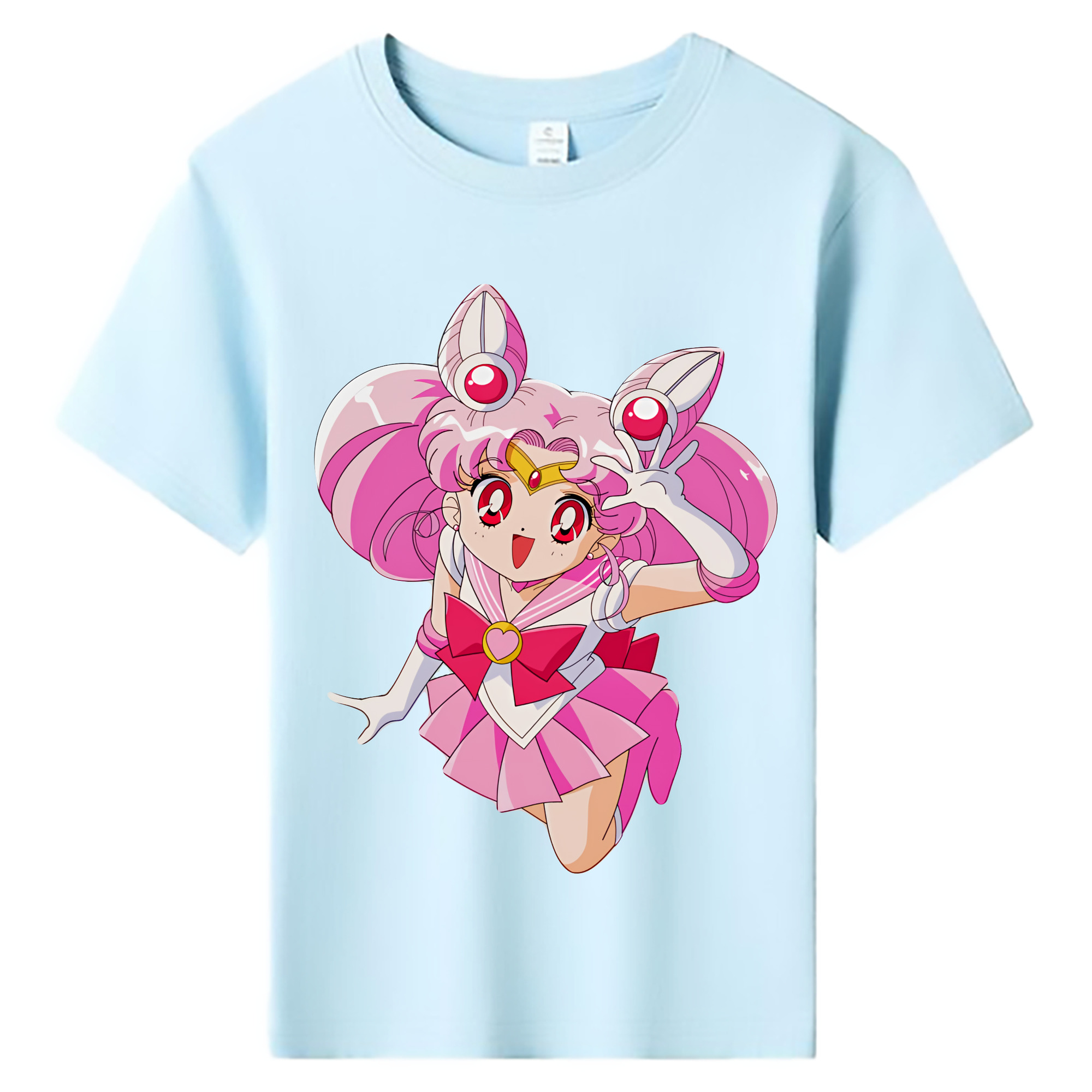 （画像用） 美少女戦士セーラームーン ちびうさ Sailor Moon Chibiusa Tsukino Usagi Small Lady Serenity 綿100％キッズTシャツ（フロントプリント）